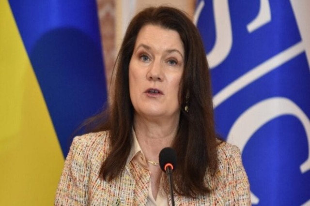 The Swedish Foreign Minister is visiting Kosovo today