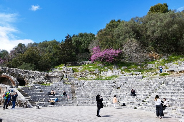 Butrint Archeological Park with visitors during all the seasons