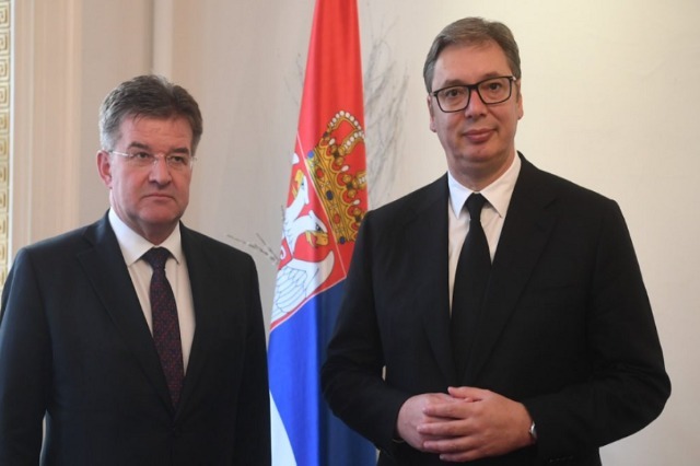 After Pristina, Lajcak heads to Belgrade for a meeting with President Vucic