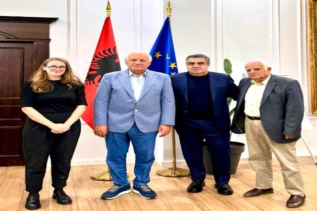 Minister Gonxhja Meets Former President Alfred Moisiu to Commemorate the Legacy of Legendary Actor Aleksandër Moisiu