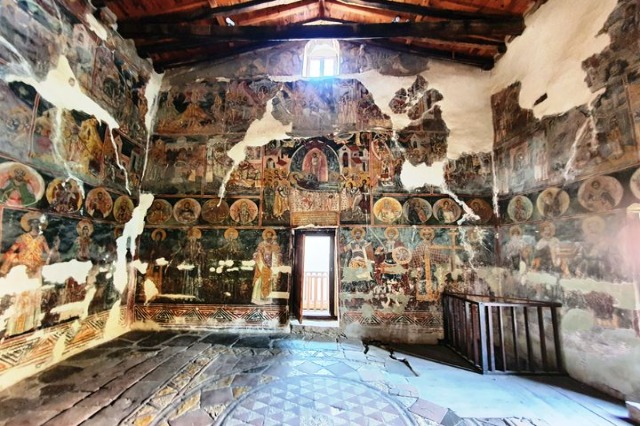 The Church of Saint Mary Vllaherna in the Castle neighborhood, one of the oldest in Berat