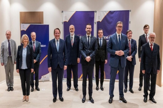 When will distribution of initial funds from EU’s Growth Plan for Western Balkans commence?