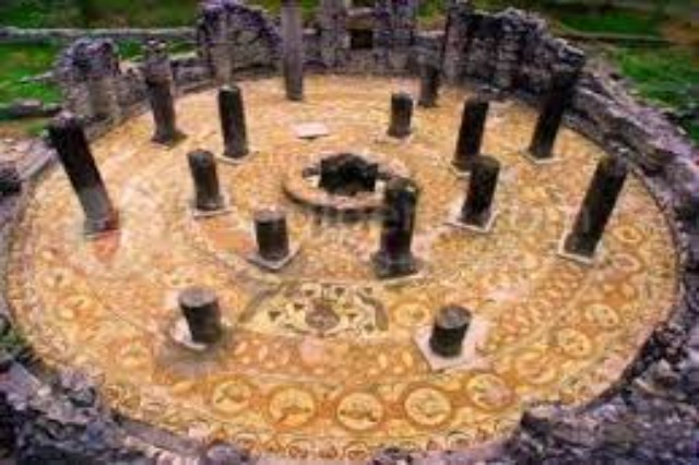 The baptistery of Butrint, one of the largest in the Mediterranean