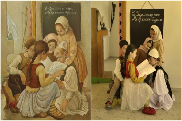 Students Bring Iconic Albanian Art to Life in Celebration of the Year of the Albanian Language