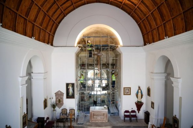 New Mural Paintings Uncovered in Rubik Church in Mirdita