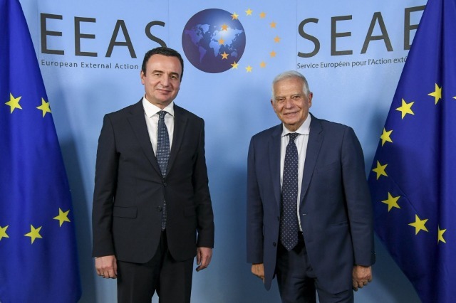 Borrell after the meeting with Kurti in Brussels: Let’s find a solution to get out of the crisis