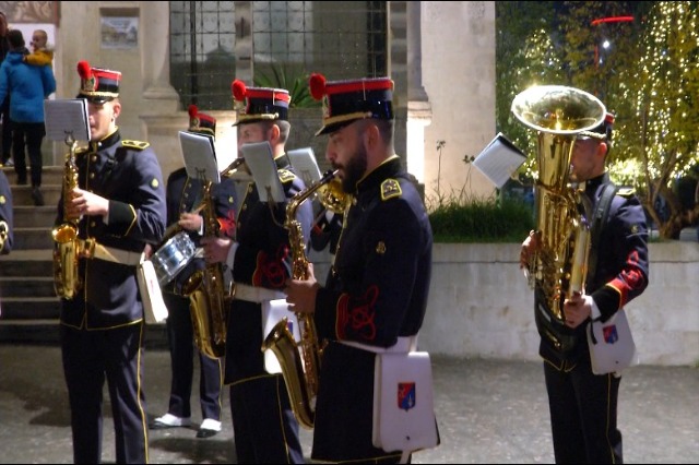 Military musical bands from different countries perform in Tirana