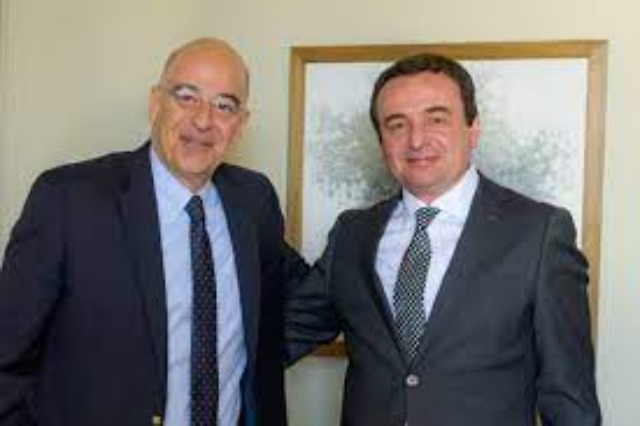 Prime Minister Kurti meets the Greek Foreign Minister, Dendias