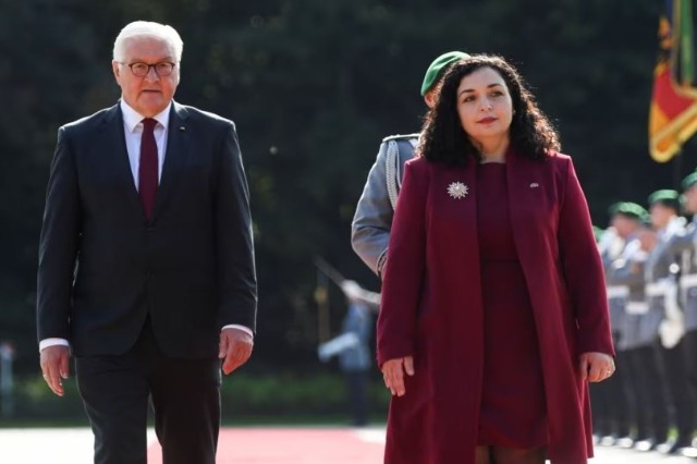 President of Kosovo, Osmani meets with her German counterpart, Steinmeier/Dialogue between Kosovo and Serbia  a “special momentum”