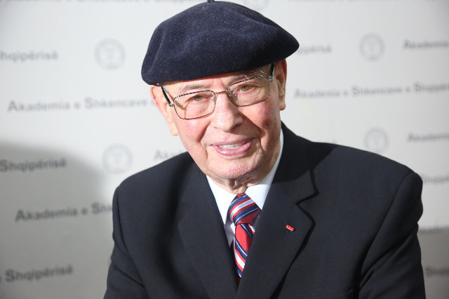 Writer Fatos Kongoli celebrates his 80th birthday anniversary