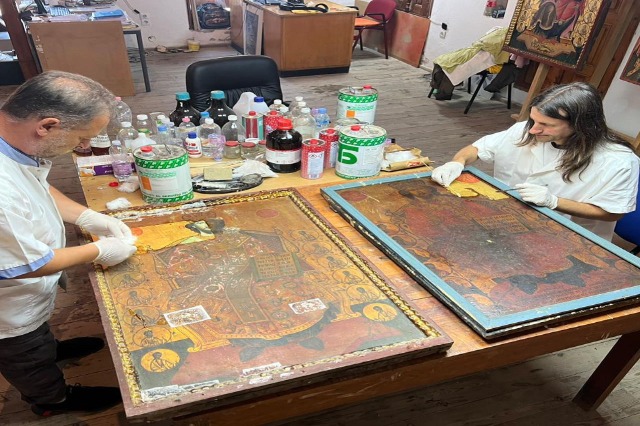 Two icons in Berat in the process of restoration will be exhibited in the “Onufri” Museum