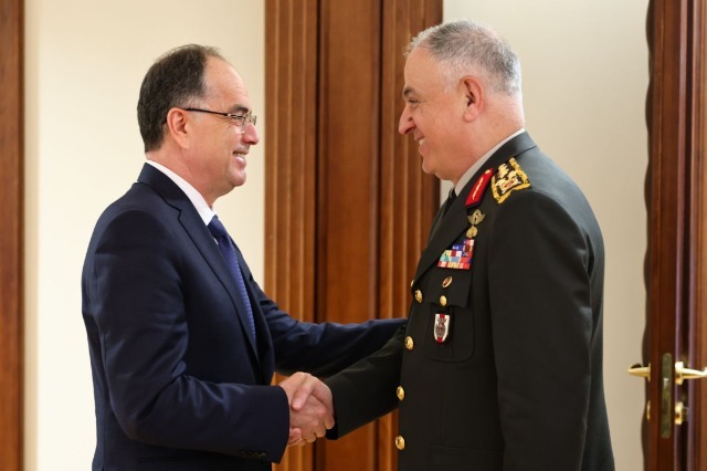 President Begaj Meets Turkish General, discussions revolve around Defense, Bayraktar Drones, and Kosova