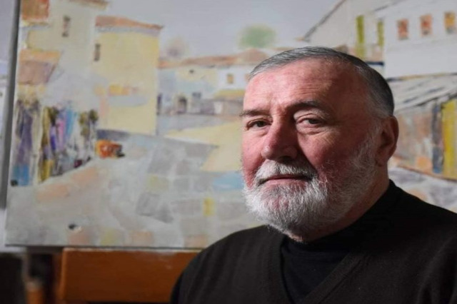 Painter Vangjo Vasili inaugurates his personal exhibition in Pogradec