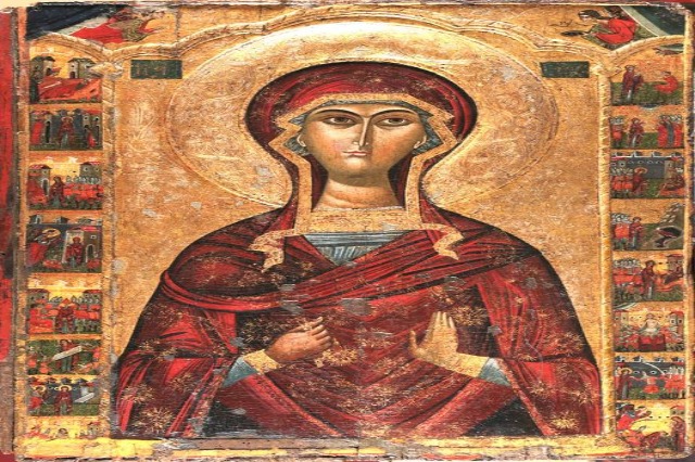 Seven icons are being restored by specialists from the Museum of Medieval Art