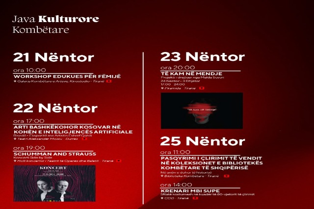 Cultural Week Albania-Kosovo Celebrates 112 Years of Independence and 80 Years of Liberation