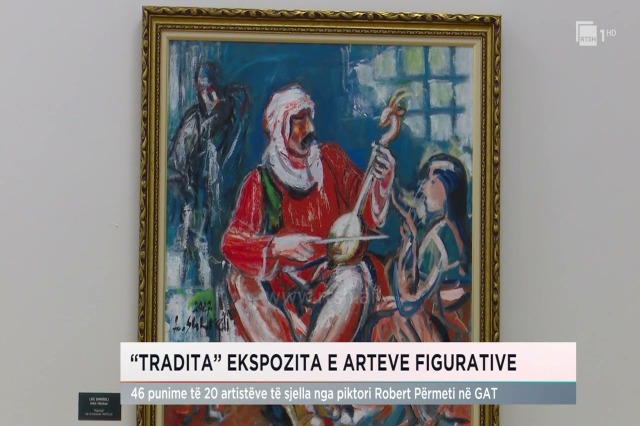Painter Robert Përmeti was one of the artists who participated in the TIRART fair.