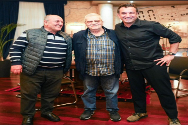 Mayor Erion Veliaj Meets with Albanian Cinema Icons Robert Ndrenika and Edmond Tare
