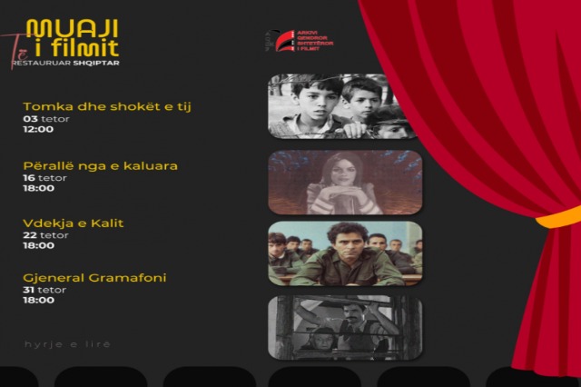 The restored Albanian films will be shown at COD