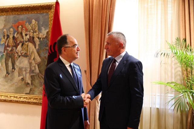 President Begaj Affirms Support for Albanians in Presevo Valley During Meeting with MP Shaip Kamberi