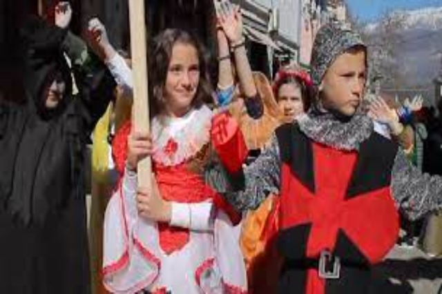 Carnival celebration in Gjirokastra