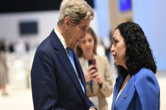 Osmani and Kerry talk about the latest security developments in Kosova