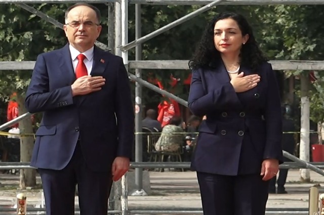 Albanian President Bajram Begaj visits Kosova