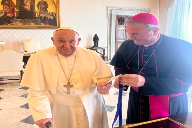 Pope Francis Receives Archbishop Arjan Dodaj
