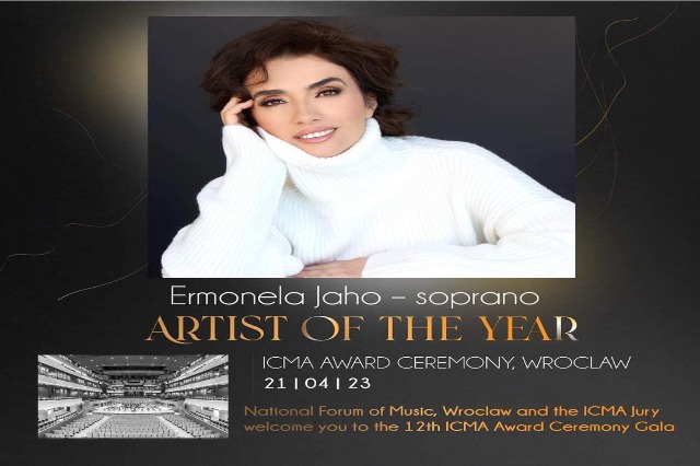 Ermonela Jaho is declared “Artist of the Year” by ICMA