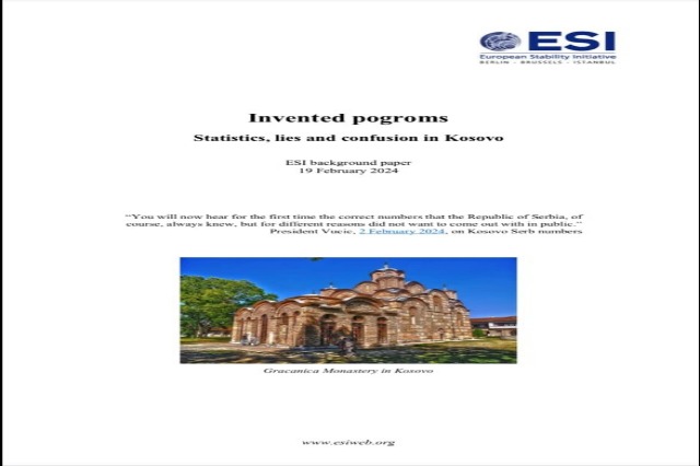European Stability Initiative: No international observer has seen “ethnic cleansing of Serbs” in Kosova