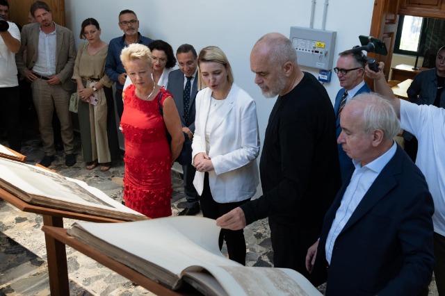 The former annex of the National Library in Tirana opens to the public
