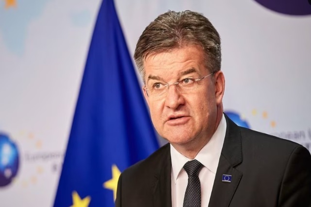 Miroslav Lajcak this week in Kosovo and Serbia