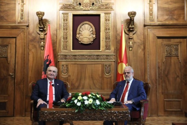 President Meta on official visit to N.Macedonia, meets with Speaker of Parliament Talat Xhaferri