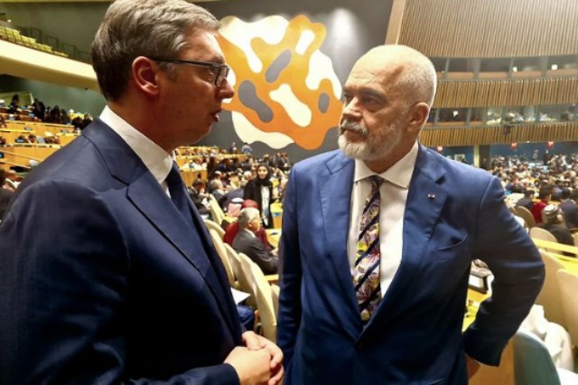 Assembly/ Rama-Vucic meet at the UN/ Serbian President: Open Balkans is the future of our region