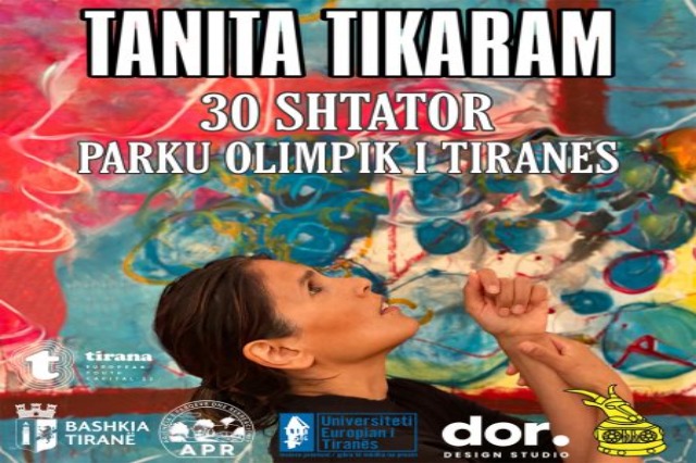 German singer and composer Tanita Tikaram in Tirana. On September 30 performance at the Olympic Park