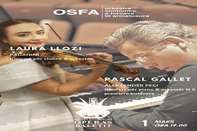 The premiere of the concert GEA 2551 by Aleksandër Peçi