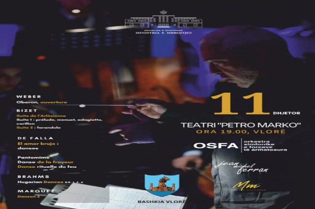 Jean Michel Ferran Leads Orkestra Simfonike in International Repertoire in Vlorë