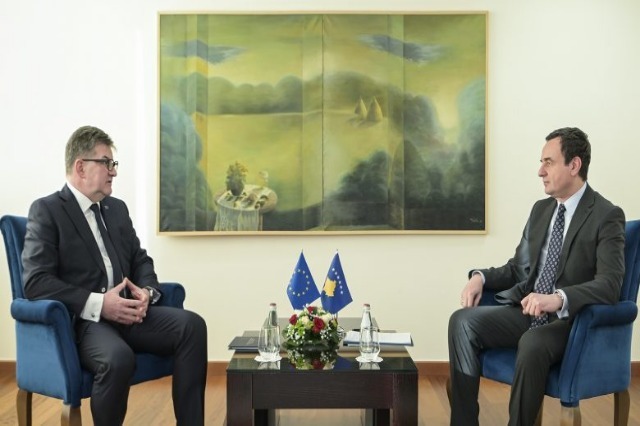 Meeting with Lajcak, Kurti: committed to the full normalization of relations with Serbia