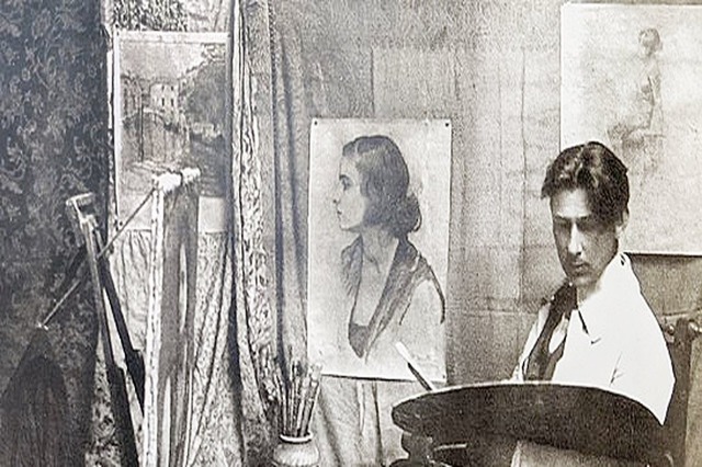 Vangjush Mio, the first Albanian impressionist painter