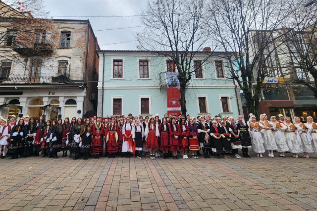 Parade with Traditional Costumes on the 108th Anniversary of the Autonomous Republic of Korça