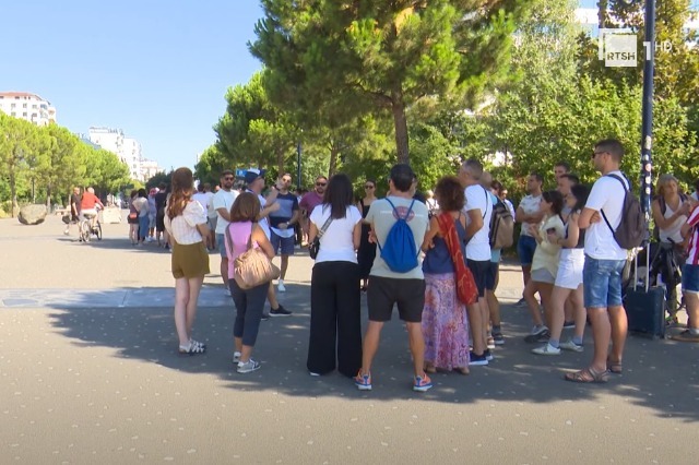 The Albanian capital is overflowing with foreign tourists these days