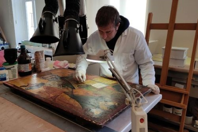 National Historical Museum, the restoration of the 3 icons is nearing completion