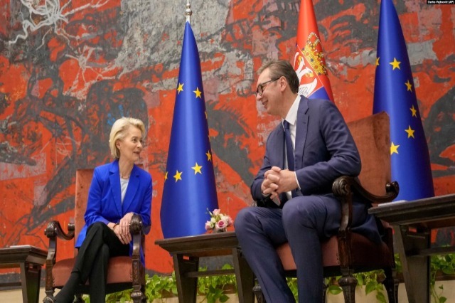 Ursula von der Leyen calls on Vučić to implement the agreements reached with Kosovo