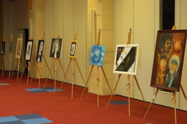 Over 30 works of art in the exhibition dedicated to Mother Teresa
