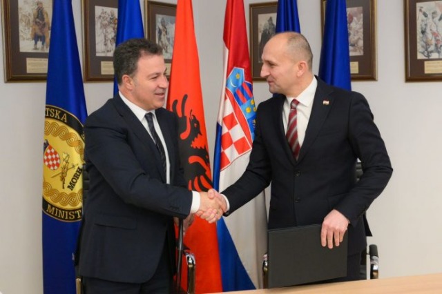 Albanian Defense Minister in Zagreb; Proud of the joint journey in NATO