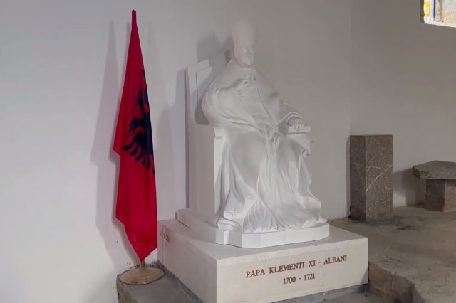 Pope Clement XI returns after 320 years, the monument is placed in the church where the Assembly of Arbër was held