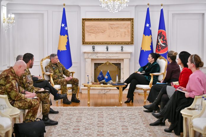 Kosovan President Osmani Meets KFOR Commander: Kosova’s Stability, Key to Regional Security