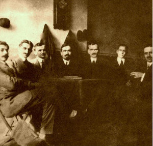 Fan Noli and Key Figures Establish Pan-Albanian Federation in America