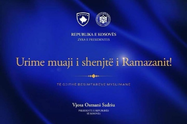 President Osmani Extends Wishes for a Blessed Ramadan