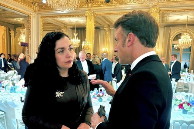Vjosa Osmani Strengthens Diplomatic Ties at International AI Summit Dinner