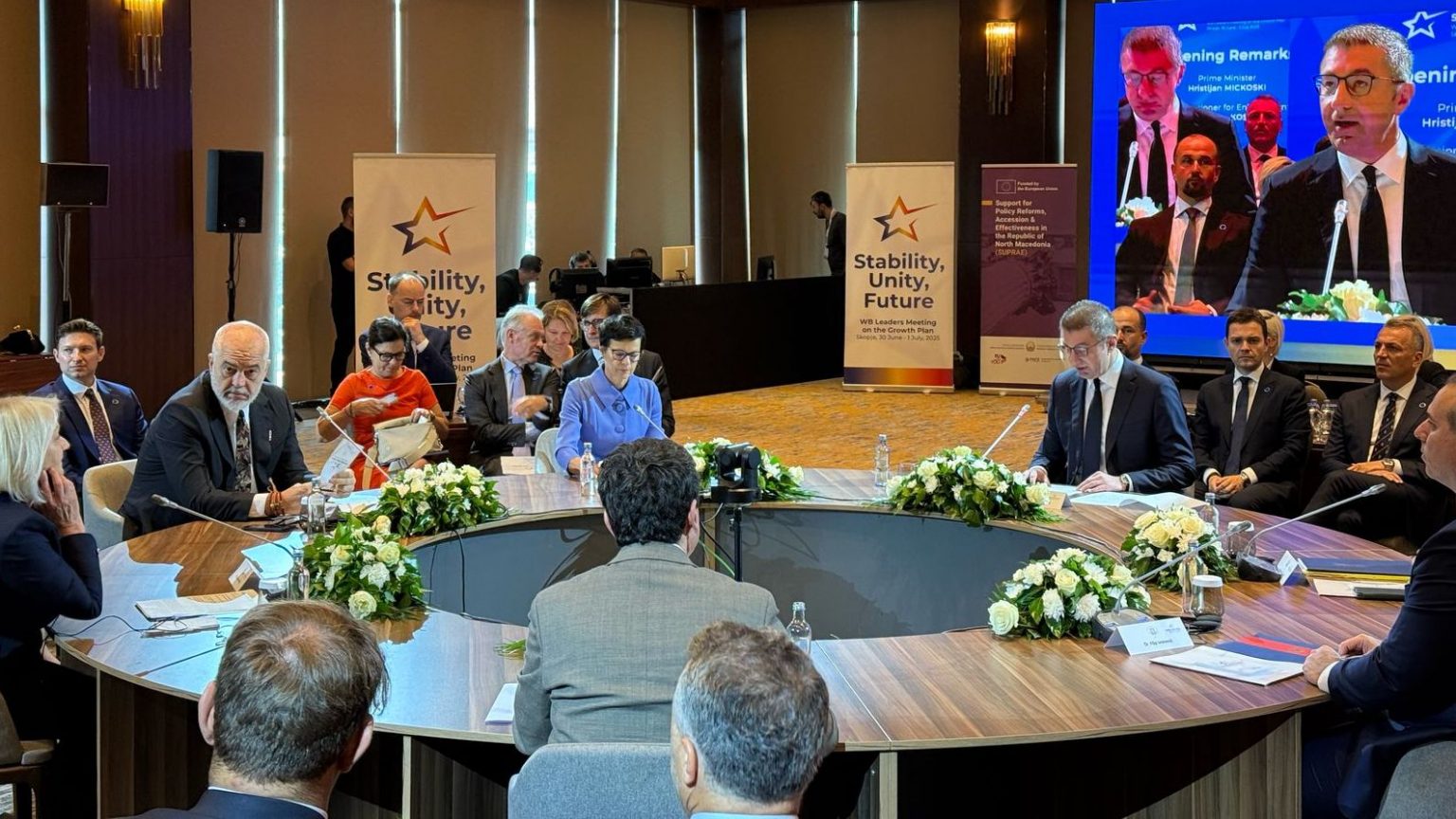 Western Balkans Leaders Meet in Skopje to Advance EU Growth Plan